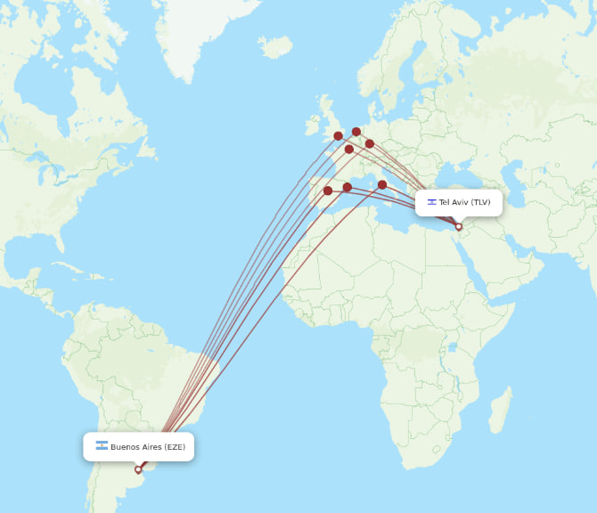 Israel analiza subsidiar vuelos directos entre Tel Aviv y Buenos&nbsp;Aires